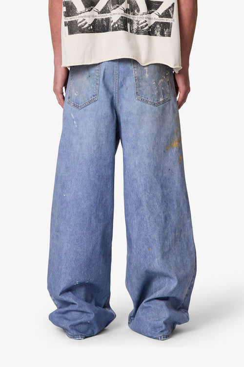 MNML Paint Printed Raven Denim Blue
