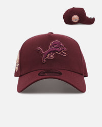 New Era Detroit Lions 'Penny' 9FORTY A-Frame Snapback Maroon