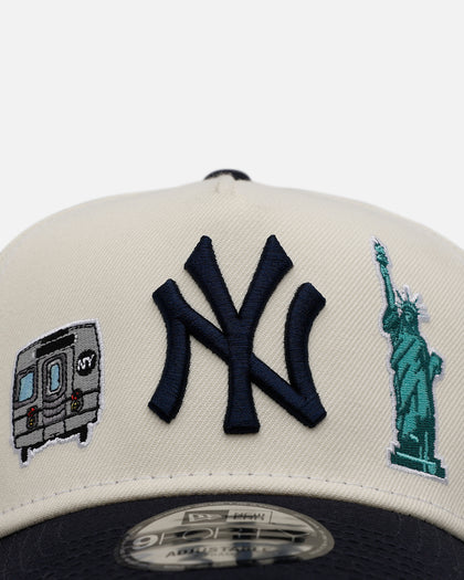 New Era New York Yankees 'Chrome City Icons' 9FORTY A-Frame Snapback Chrome/Official Team Color