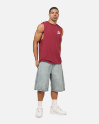 Bleacher Athletic Manly Warringah Sea Eagles NRL Adult Muscle T-Shirt Maroon