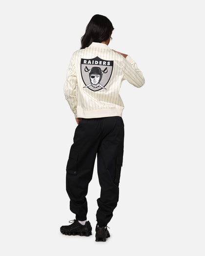 Pro Standard Women's Las Vegas Raiders Satin Jacket Eggshell/Grey