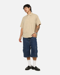 S Double Hill Button Up Shirt Putty
