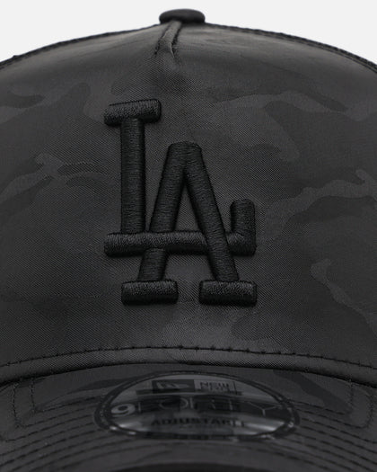 New Era Los Angeles Dodgers 'Camo' 9FORTY A-Frame Trucker Snapback Black