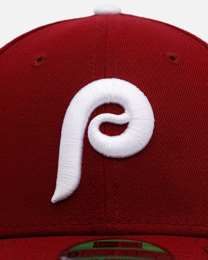 New Era Philadelphia Phillies 'Player Replica' 9FORTY M-Crown Snapback Burgundy