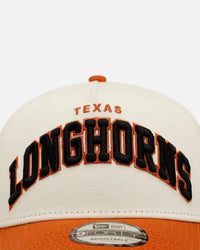 New Era Texas Longhorns 'Vintage Arch Logo' 9FORTY A-Frame Snapback Official Team Colors