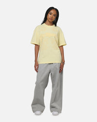 Ed Hardy Double Dragon Applique T-Shirt Butter Yellow