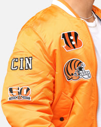 New Era X Alpha Series X NFL Cincinnati Bengals MA-1 Bomber Jacket Orange/Black
