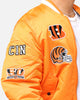 New Era X Alpha Series X NFL Cincinnati Bengals MA-1 Bomber Jacket Orange/Black