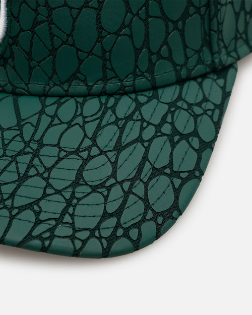 New Era Miami Heat 'Croc Skin 2.0' 9FORTY A-Frame Snapback Dark Green