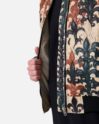 MNML Fleur De Lis Bomber Jacket Multi