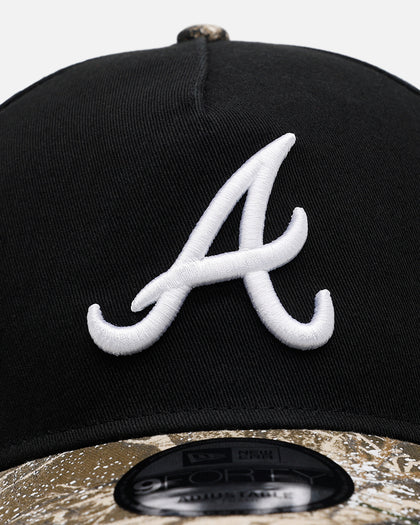 New Era Atlanta Braves 'Seasoned Camo' 9FORTY A-Frame Snapback Black/Camo