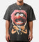 73Studio Disney The Muppets Animal Heavyweight T-Shirt Black Wash