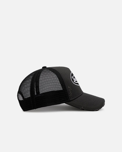 Von Dutch Torn Trucker Snapback Black