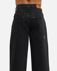 Saint Morta Amplus Tribal Rhinestone Jeans Black Shadow