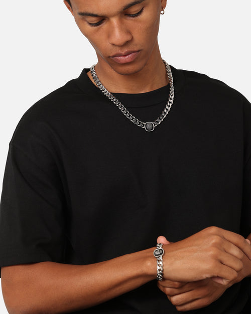 Guess Mainline Lion King Necklace 21" Silver