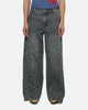 Women's Panelled Ultra Baggy Jeans Mid Blue