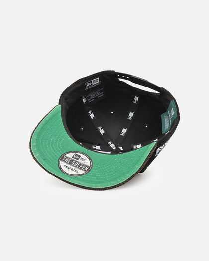 New Era Gold Coast Titans 'NRL Golfer Washed Black' Pre-Curved Corduroy Golfer Snapback Washed Black