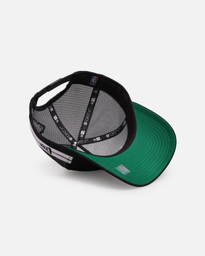 New Era Chicago Bulls 'Stripe' 9FORTY A-Frame Trucker Snapback Black/White