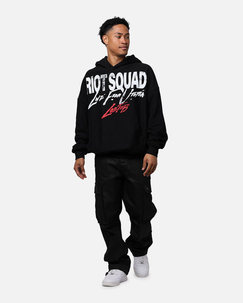 Loiter Riot Hoodie Black