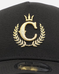 New Era X Culture Kings 9FORTY A-Frame Snapback Black/Gold