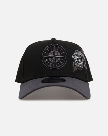 New Era Seattle Mariners 'Stealth Roses' 9FORTY A-Frame Snapback Black