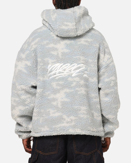 Carre Sherpa Hooded Jumper Snow Camo