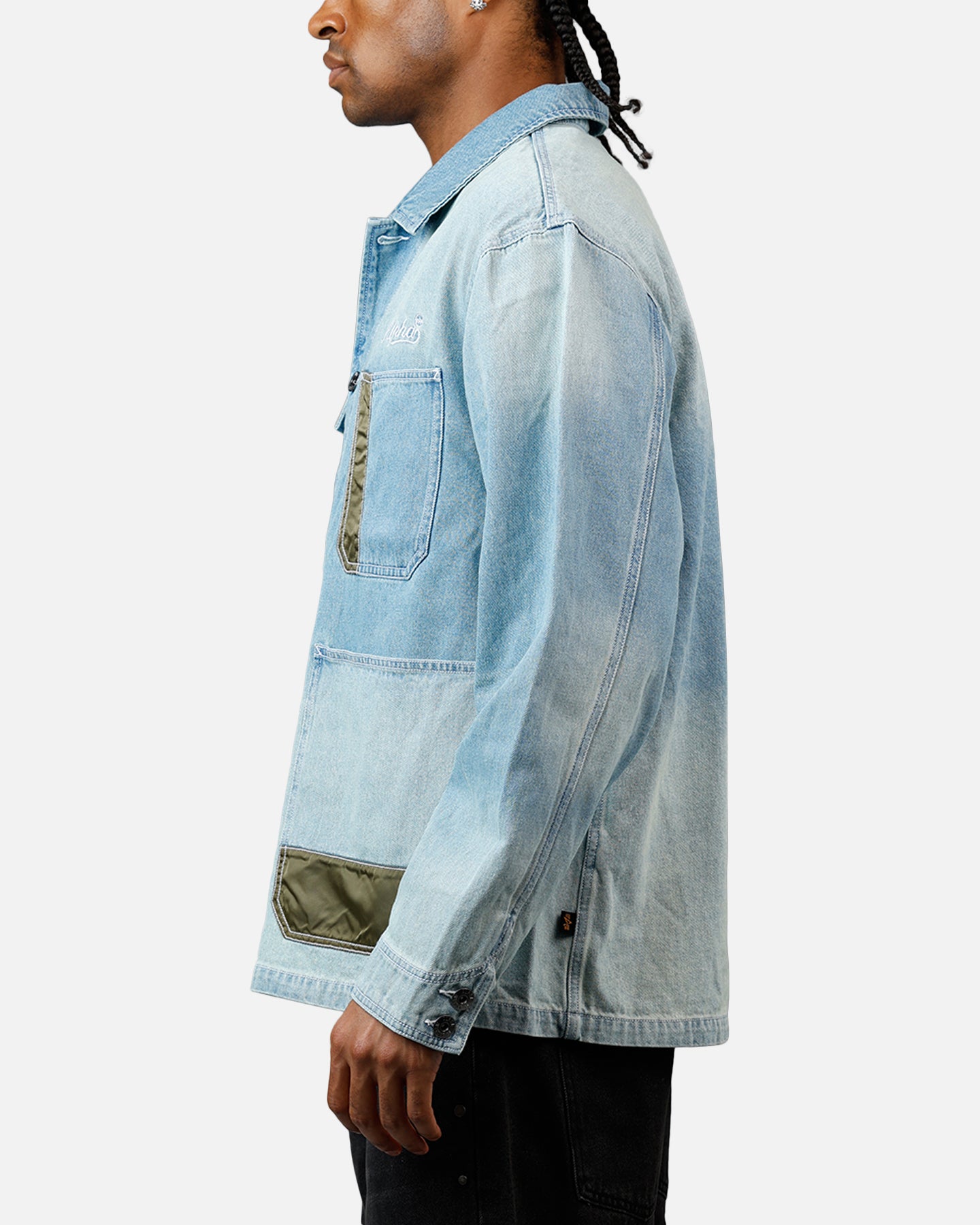Alpha Industries Denim Relaxed Chore Coat Denim Blue | Culture