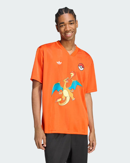 Adidas x Pokémon 'Charizard' Jersey Orange