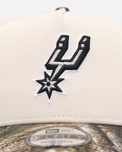 New Era San Antonio Spurs 'Realtree Visor' 9FORTY A-Frame Snapback Cream/Camo