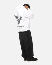 Saint Morta Nothing Is Forever Boxy Hoodie White/Black