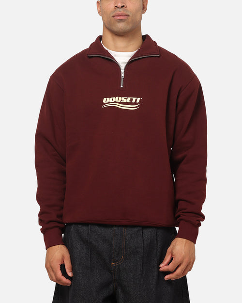 Vouseti Golf Wave Quarter Zip Crewneck Dark Plum