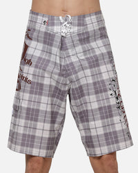 Worship Catharsis Long Boardshorts Light Grey