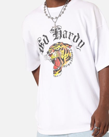 Ed Hardy Tiger Wrath T-Shirt White