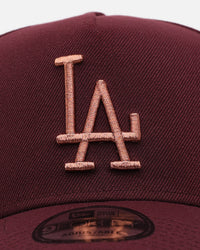 New Era Los Angeles Dodgers 'Penny' 9FORTY A-Frame Snapback Maroon