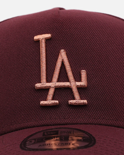 New Era Los Angeles Dodgers 'Penny' 9FORTY A-Frame Snapback Maroon