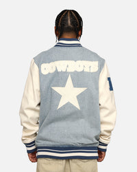 Pro Standard Dallas Cowboys Varsity Denim Jacket Denim/Linen