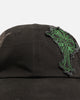 Ed Hardy Euro Distressed Trucker Snapback Black