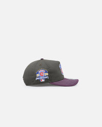 New Era Chicago Cubs 'Contrast Visor' Pre-Curved Golfer Snapback Moss/Plum