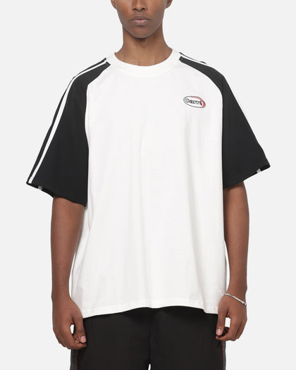 Carre Raglan Stripe T-Shirt White