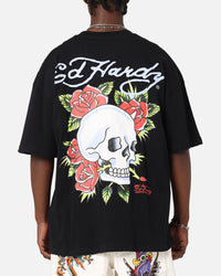 Ed Hardy Death & Bloom T-Shirt Black
