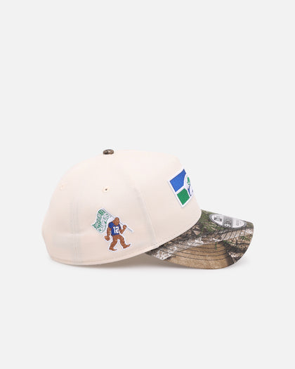 New Era Seattle Seahawks 'Realtree Visor' 9FORTY A-Frame Snapback Cream/Camo