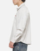 Carre Grime League Oxford Long Sleeve Shirt Ecru