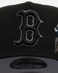 New Era Boston Red Sox 'Stealth Roses' 9FORTY A-Frame Snapback Black