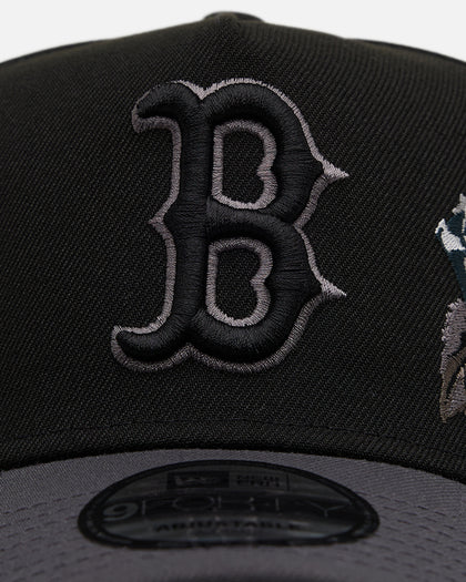 New Era Boston Red Sox 'Stealth Roses' 9FORTY A-Frame Snapback Black