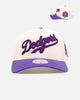 Mitchell & Ness Los Angeles Dodgers 'Chainstitch Wordmark' Pro Pinch Snapback Purple