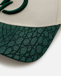 New Era Tampa Bay Lightning 'Croc Skin 2.0' 9FORTY A-Frame Snapback Chrome/Dark Green