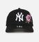 New Era New York Yankees 'Pink Rose Embroidery' 9FORTY A-Frame Snapback Black/Pink