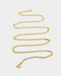 Raising Hell Women's Customisable Figaro Necklace Gold