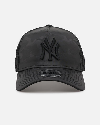 New Era New York Yankees 'Camo' 9FORTY A-Frame Trucker Snapback Black