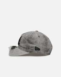 New Era Atlanta Braves 'Cutoff Visor' 9FORTY Snapback Washed Black